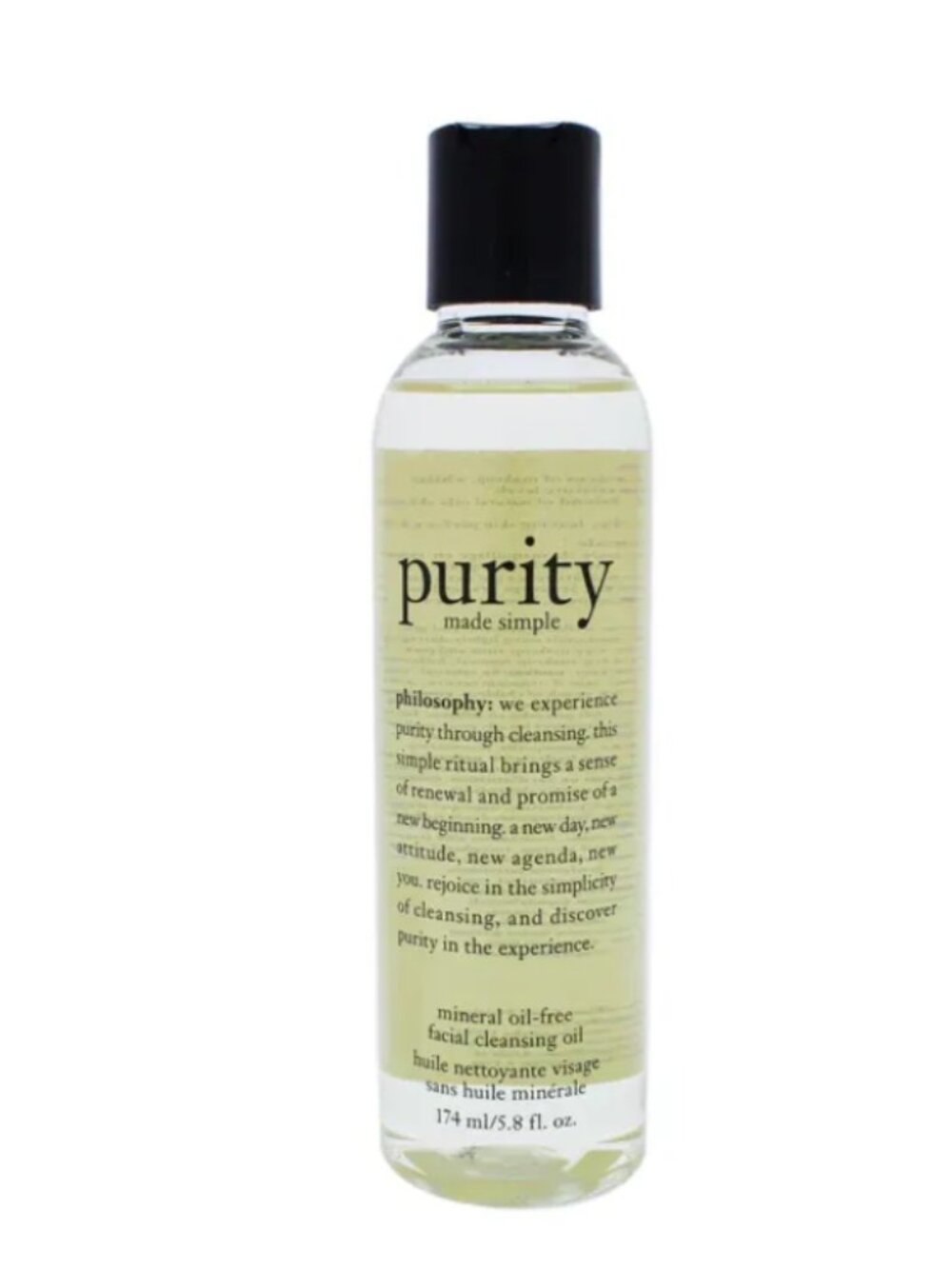 philosophy | purity made simple | facial cleansing oil | 174mL/5.8 fl oz